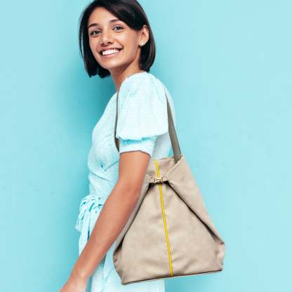 Two-tone Colour Shoulder bag -update-yx003