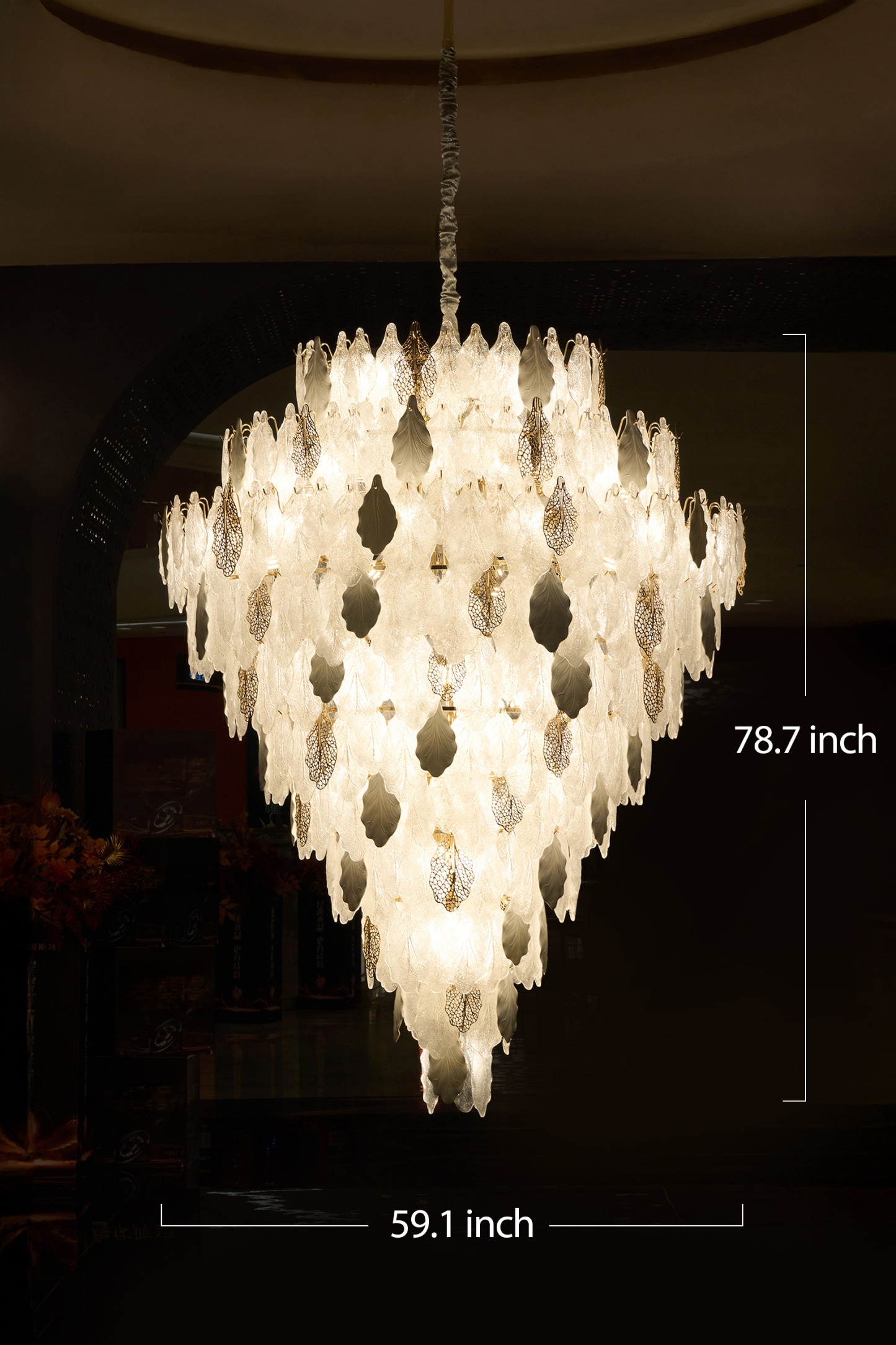 Grand Cascading Crystal Chandelier – Opulent Elegance for Luxurious Interiors