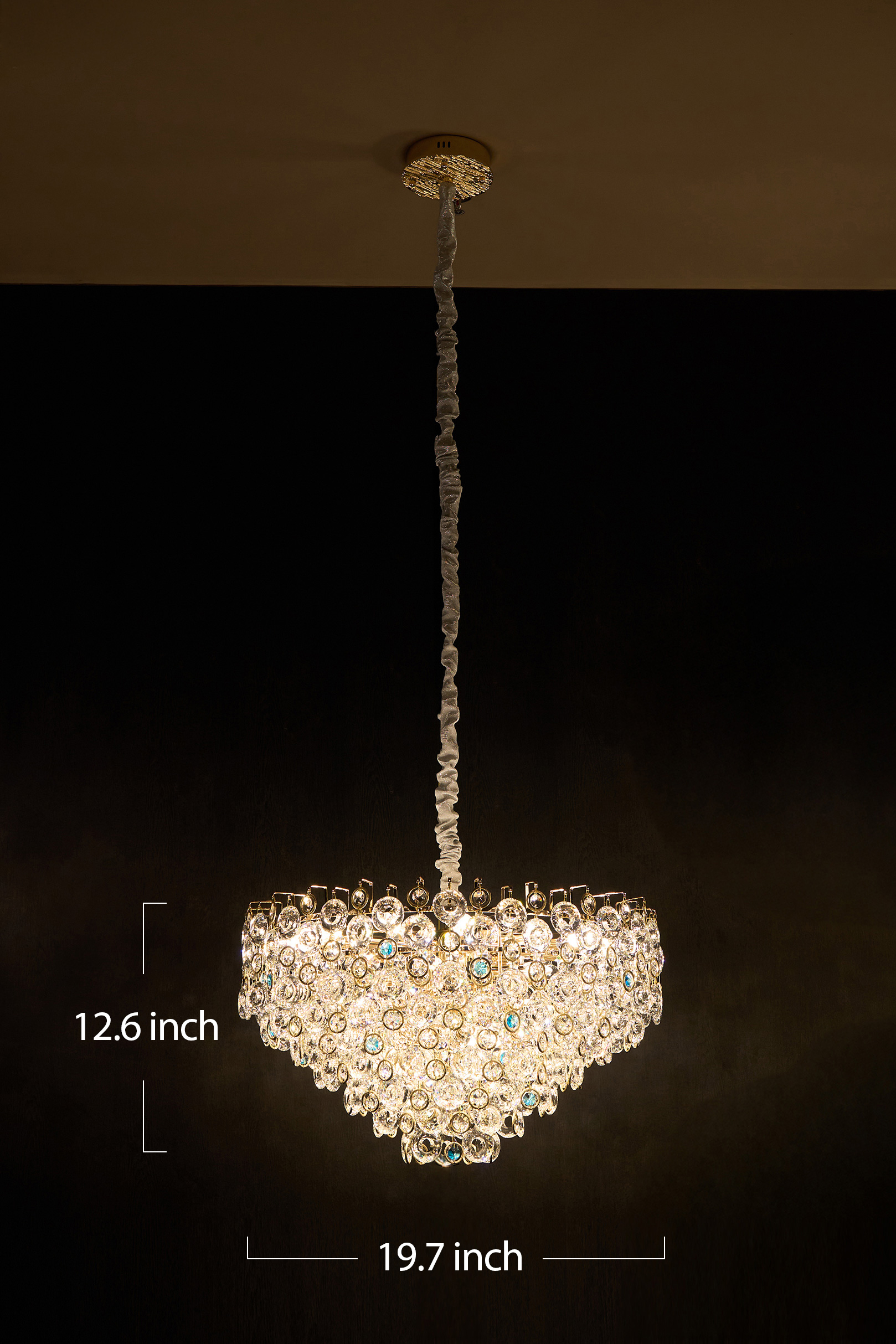 Sophisticated Crystal Chandelier – A Radiant Statement of Modern Luxury