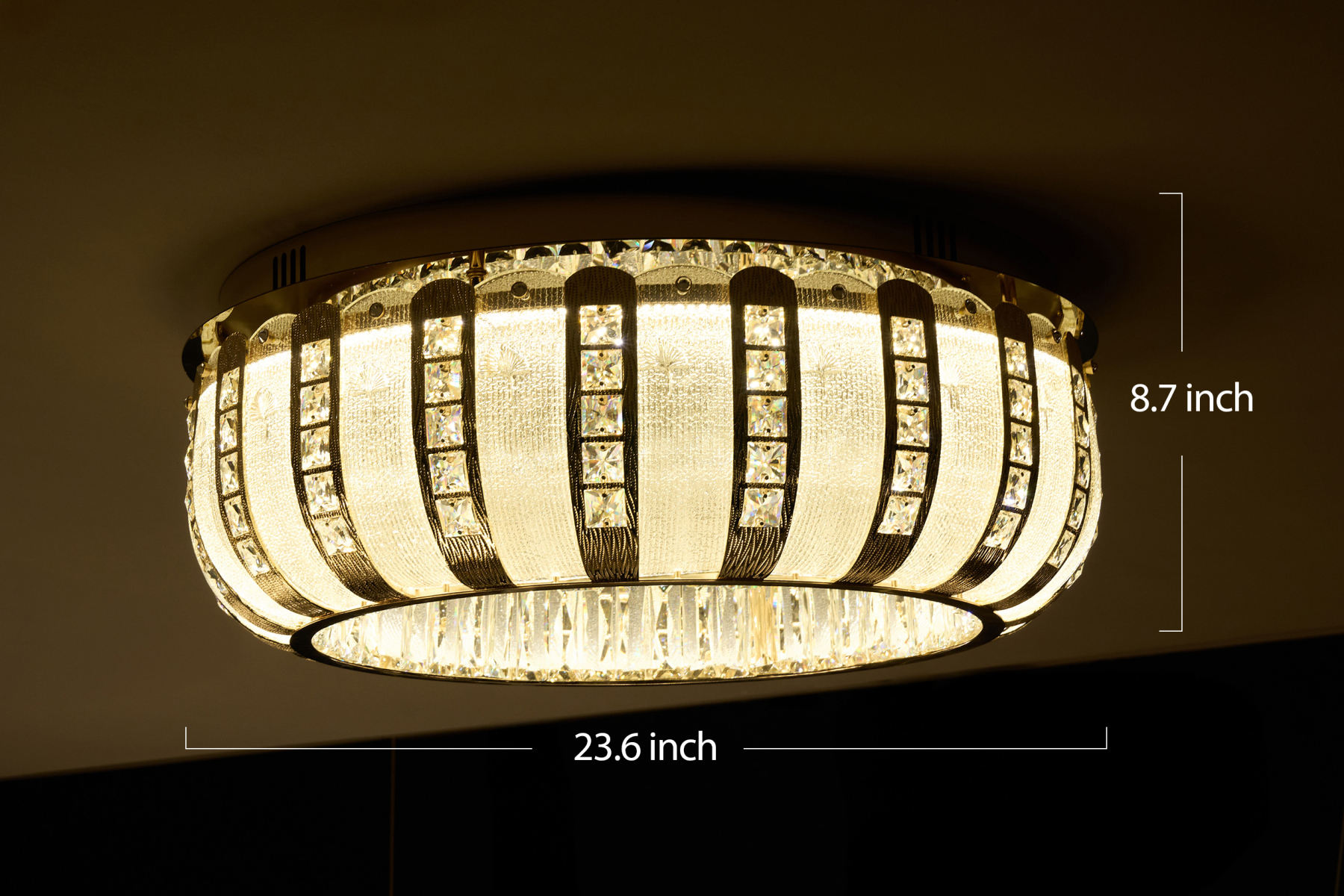 Modern Luxury Crystal Ceiling Light – A Masterpiece of Elegance