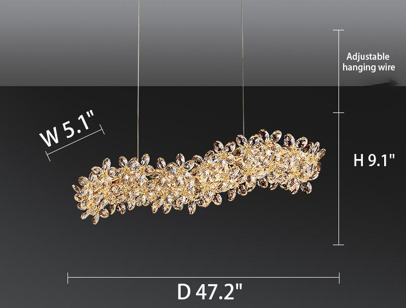 High-grade crystal chandelier French light luxury living room lamp modern restaurant bedroom 2025 new lamps