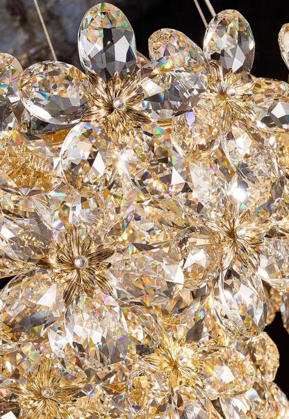 High-grade crystal chandelier French light luxury living room lamp modern restaurant bedroom 2025 new lamps