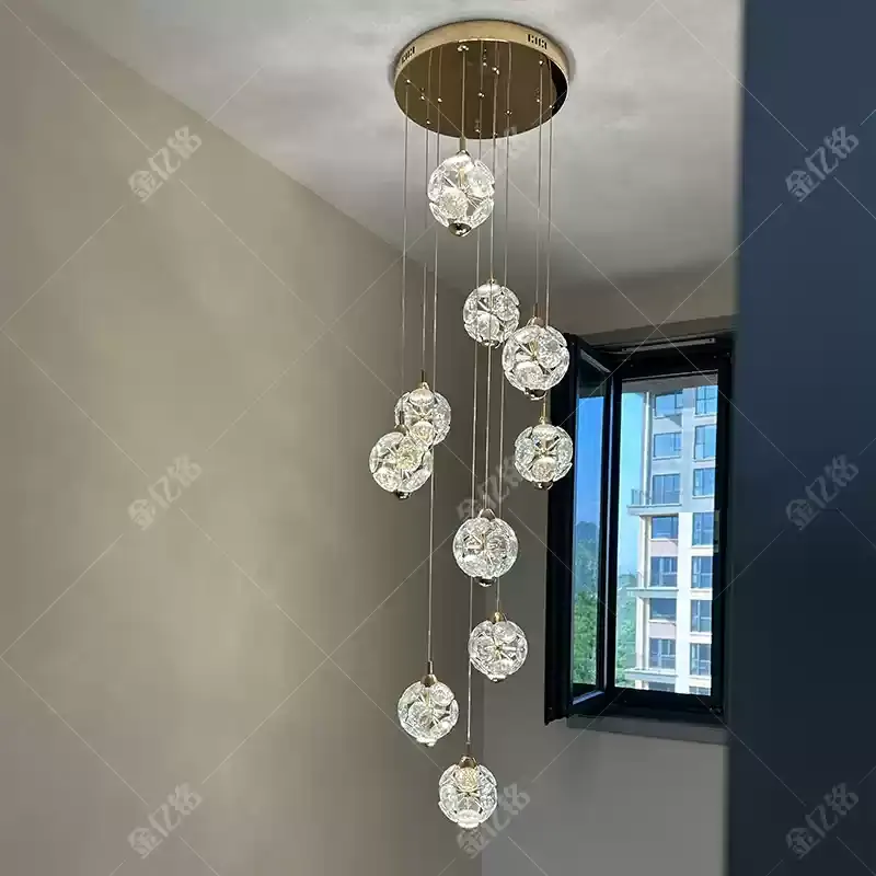 Modern Multi-Tier Crystal Chandelier – Luxury Lighting for Grand Spaces