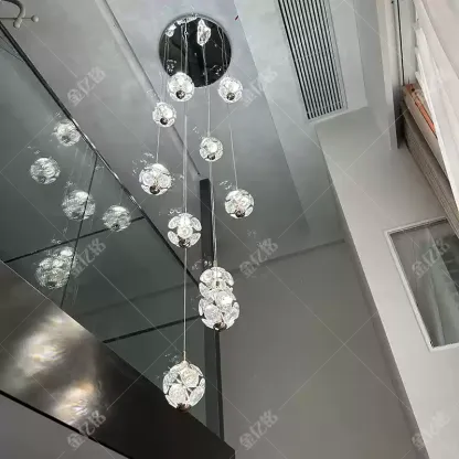 Modern Multi-Tier Crystal Chandelier – Luxury Lighting for Grand Spaces