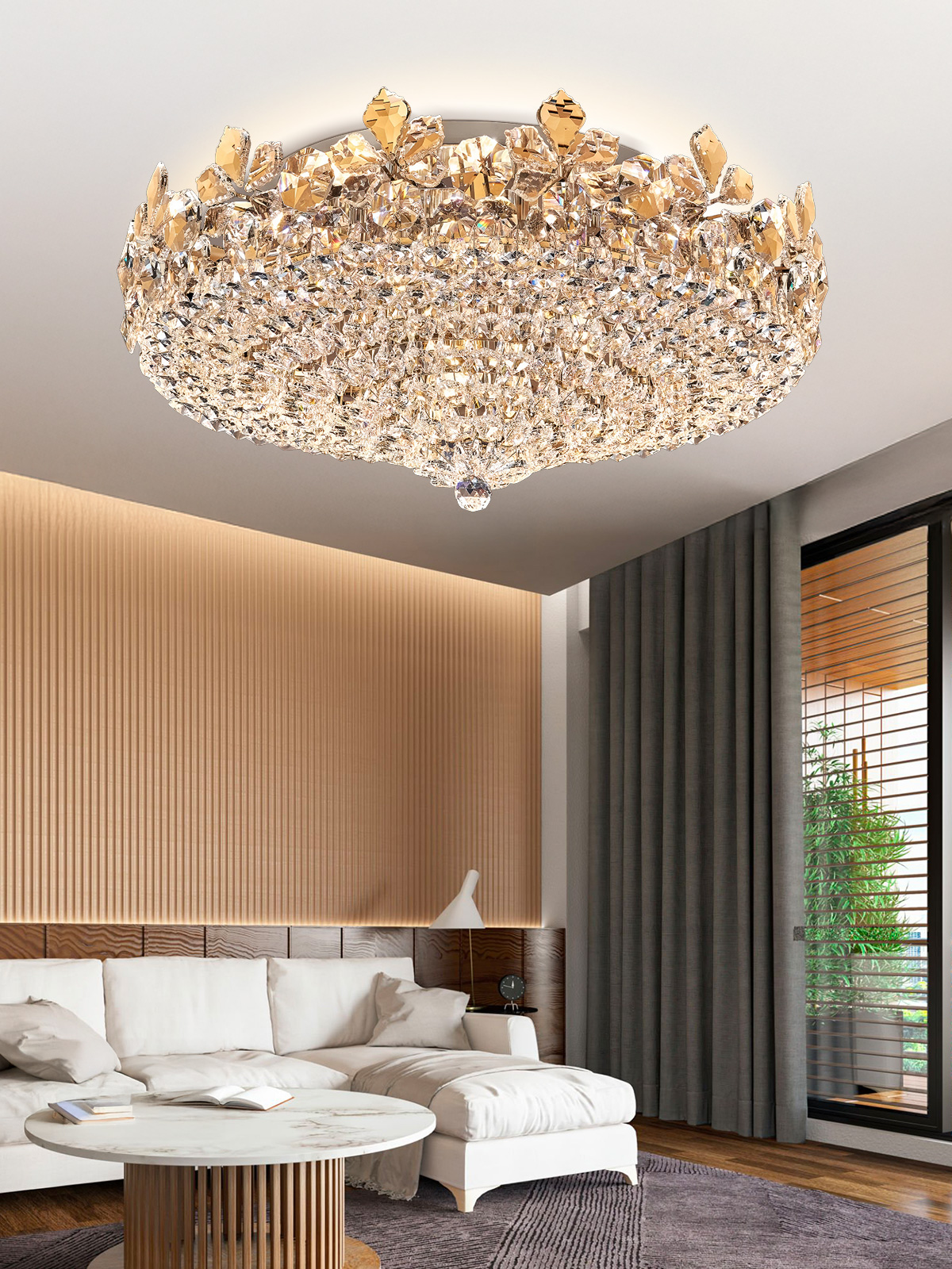 Exquisite Crystal Chandelier Ceiling Light – Illuminate Your Space with Luxury