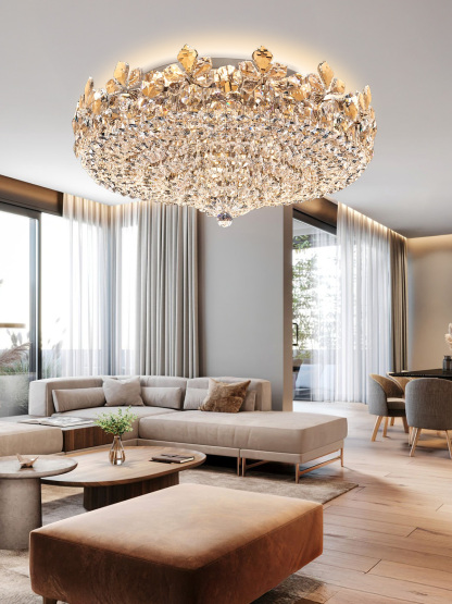 Exquisite Crystal Chandelier Ceiling Light – Illuminate Your Space with Luxury