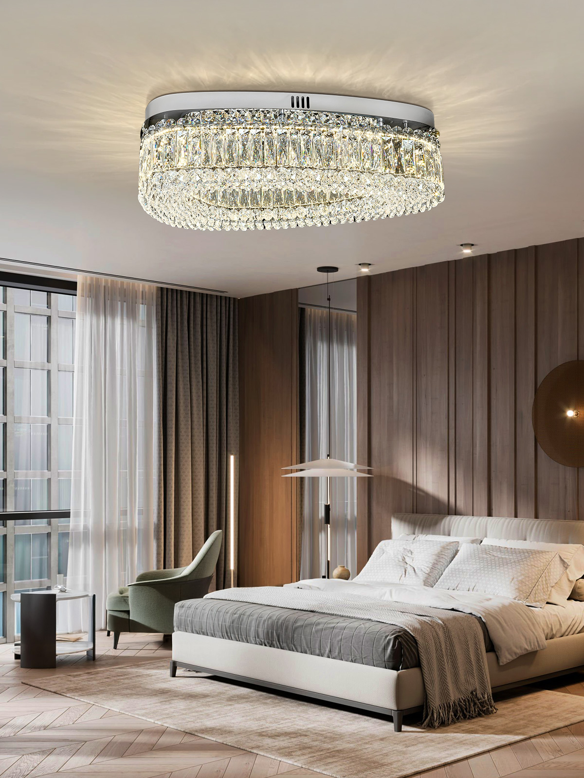 Modern Oval Crystal Chandelier - A Touch of Glamour for Your Interiors