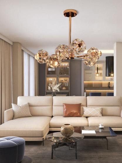 Modern Cluster Crystal Chandelier - The Epitome of Contemporary Elegance