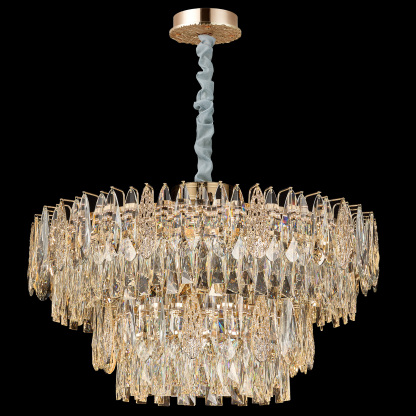 Luxurious Gold Crystal Chandelier - A Touch of Elegance for Your Home