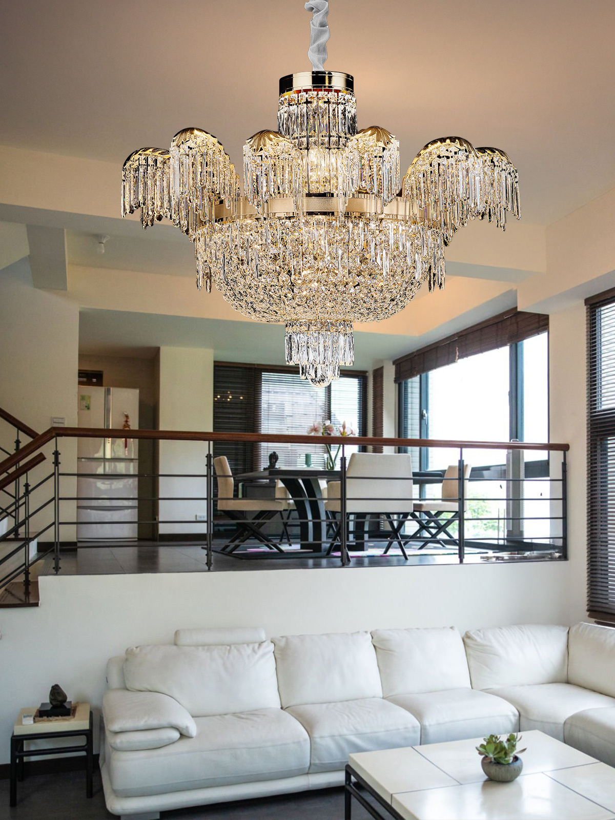 Grand Crystal Chandelier – A Vision of Opulence and Timeless Elegance