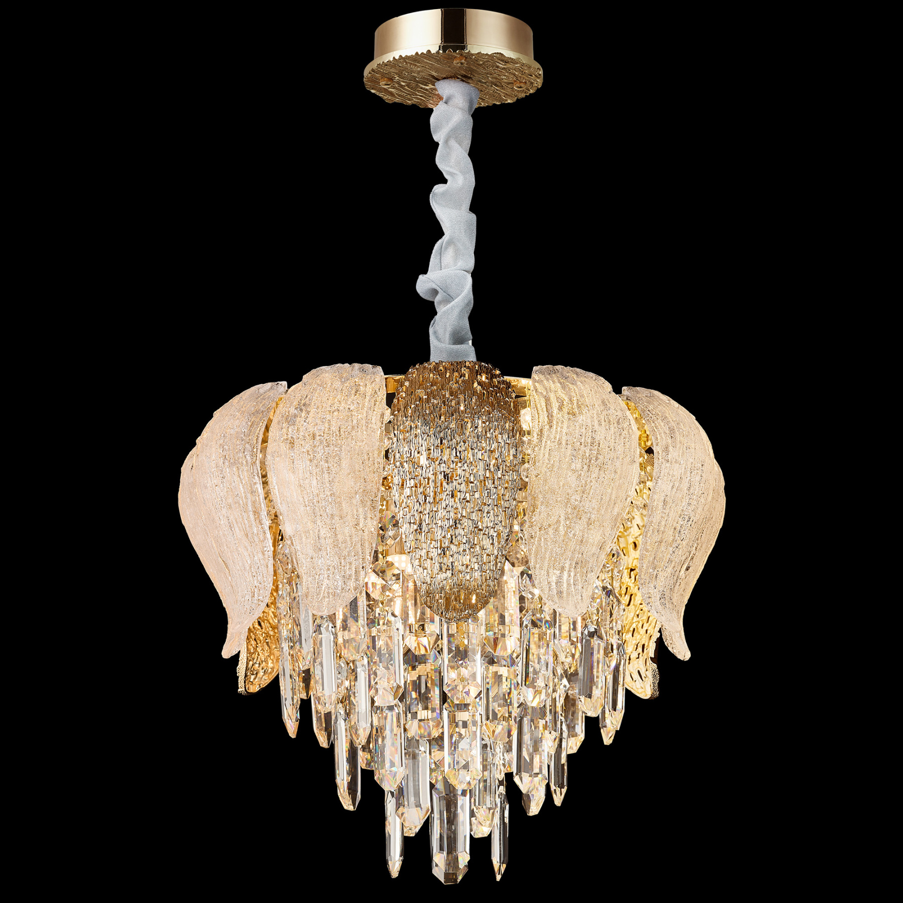 Elegant Cascading Crystal Chandelier – A Masterpiece of Luxury Lighting