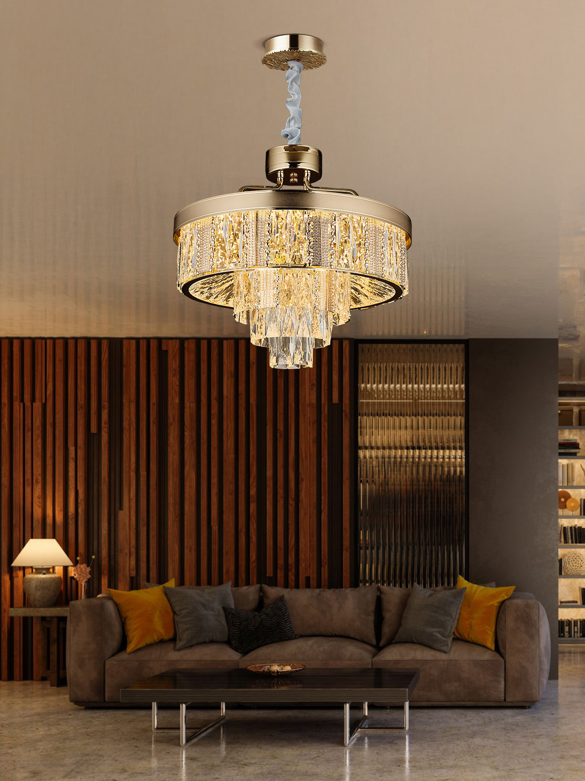 Modern Luxury Crystal Chandelier – A Blend of Elegance and Functionality