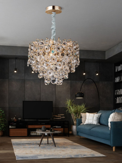 Sophisticated Crystal Chandelier – A Radiant Statement of Modern Luxury