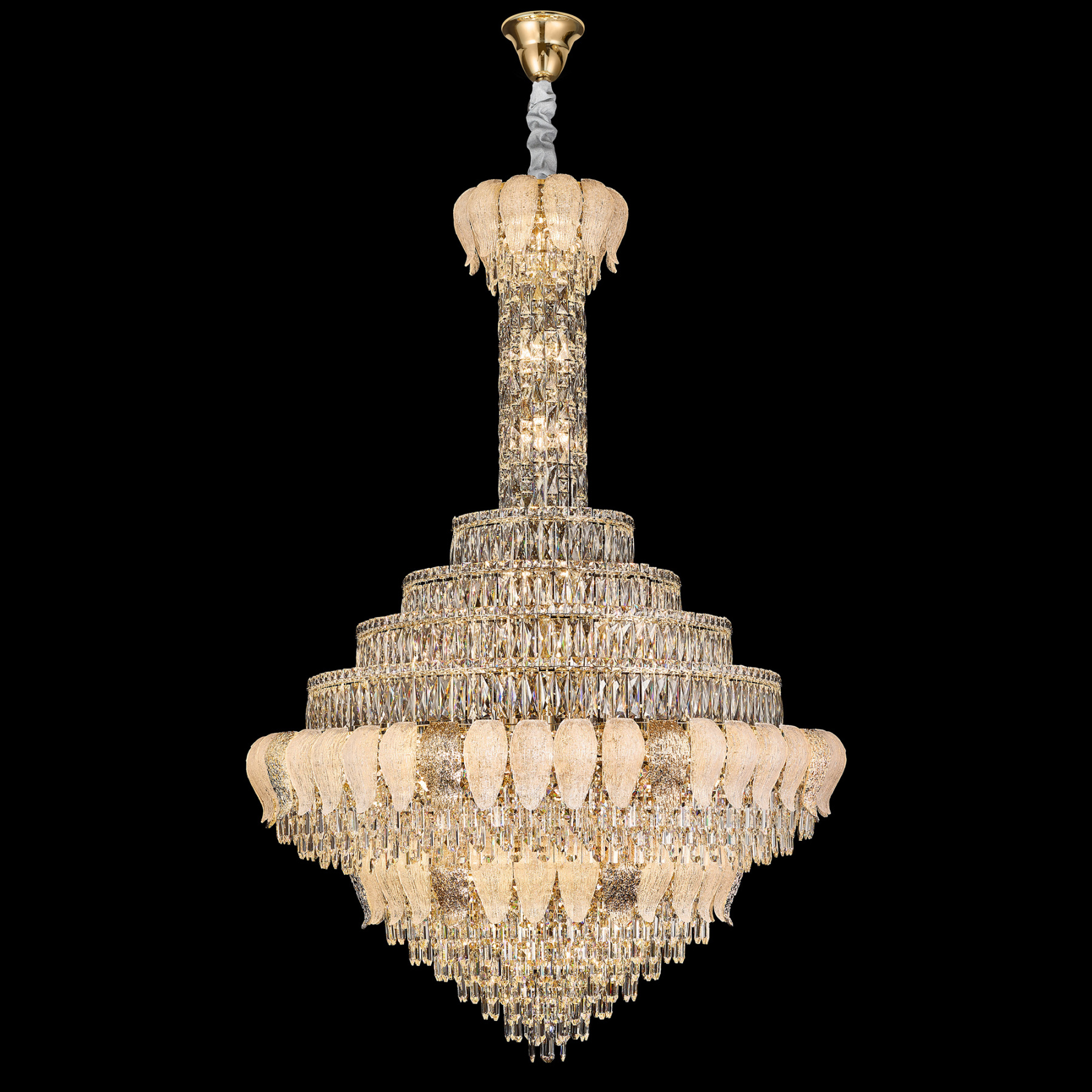 Luxury Tiered Crystal Chandelier – A Masterpiece of Modern Elegance