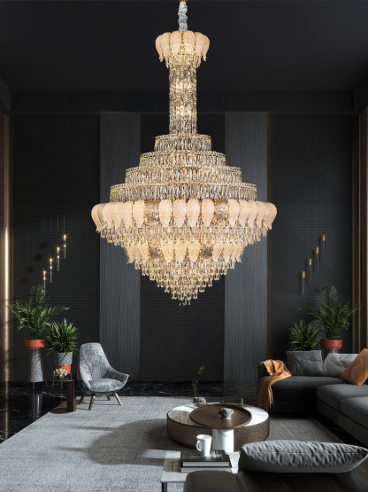 Luxury Tiered Crystal Chandelier – A Masterpiece of Modern Elegance
