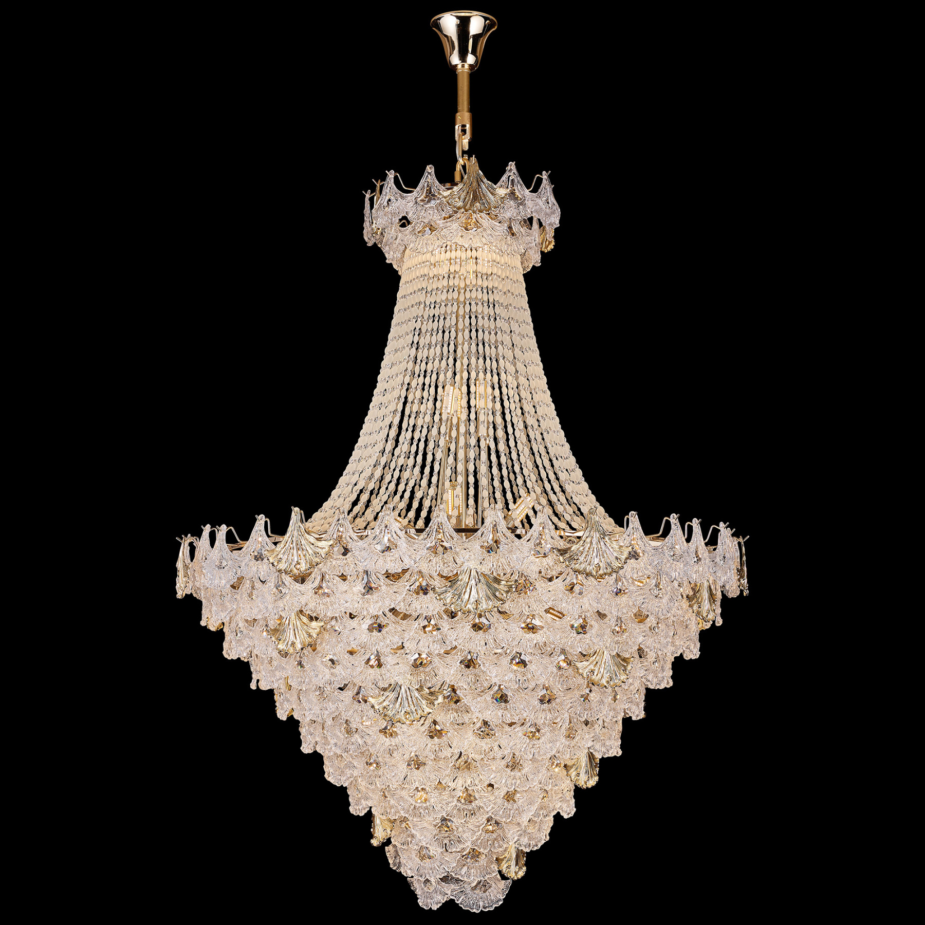 Majestic Tiered Crystal Chandelier – Timeless Elegance for Grand Interiors
