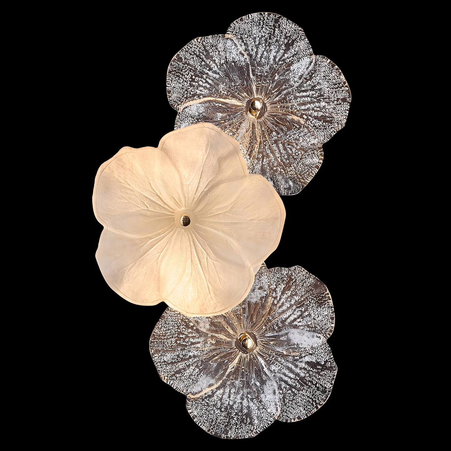 Elegant Modern Floral Crystal Wall Light – Handcrafted Artistic Design