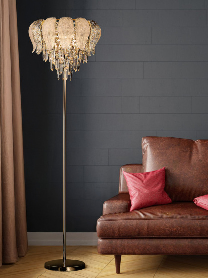 Sophisticated Crystal Floor Lamp – A Masterpiece of Modern Luxury