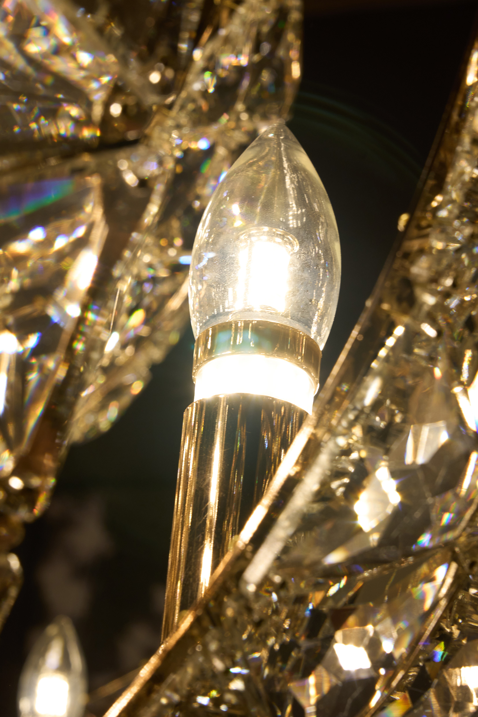 Exquisite Crystal Petal Chandelier - Modern Luxury for Your Interiors