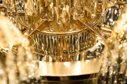 Luxury Grand Crystal Chandelier for High Ceilings - Elegant Staircase Lighting