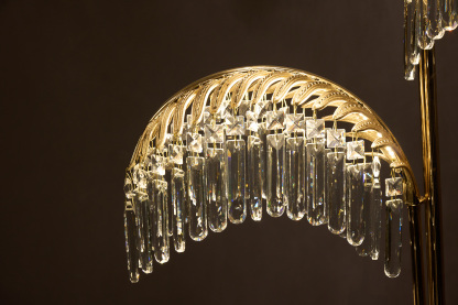 Glamorous Crystal Floor Lamp – Modern Elegance for Luxury Interiors