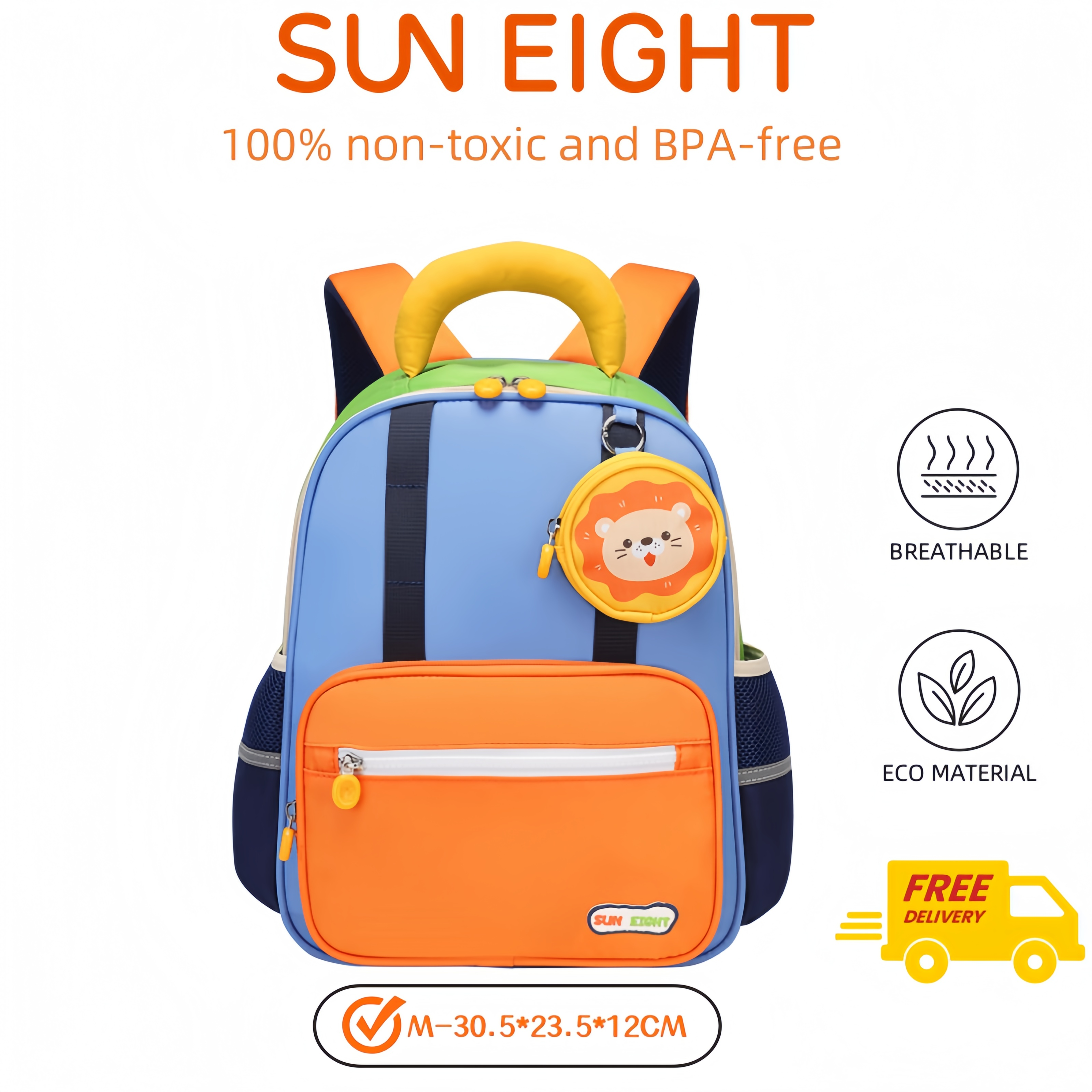 SUN EIGHT Healthy and Lightweight Bag perfect for Ages 2-6 SE-22215