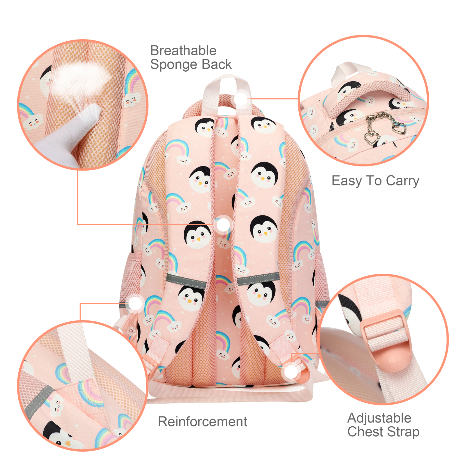 🌈SUN EIGHT Durable & Stylish Kids Backpacks for School, Travel & Adventure |🎒