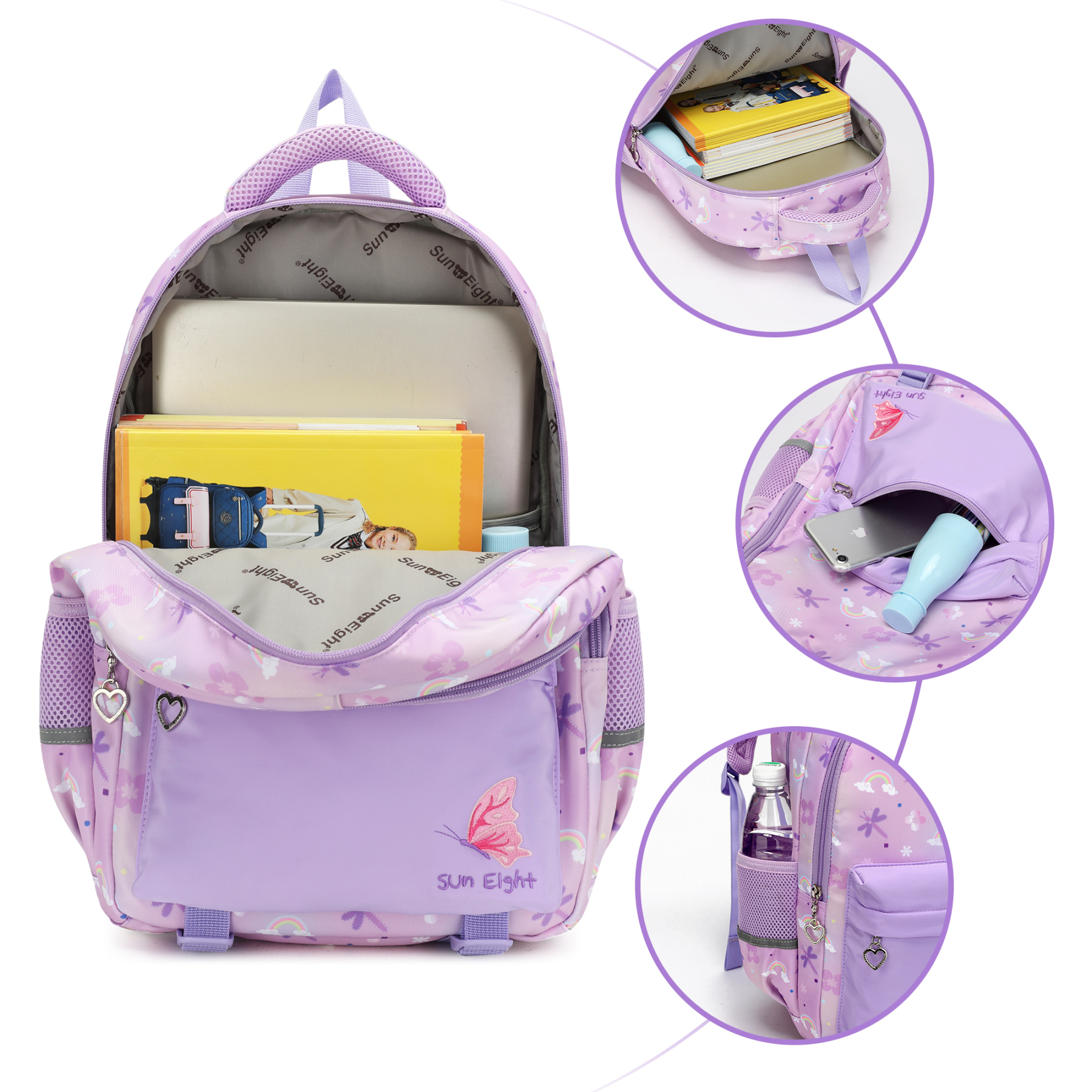 🌈SUN EIGHT Durable & Stylish Kids Backpacks for School, Travel & Adventure |🎒