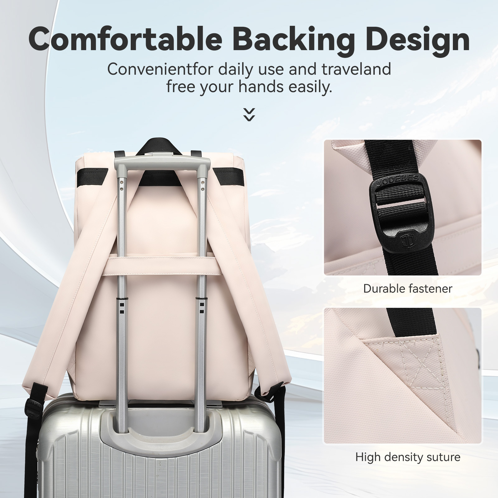 Jodebes Laptop Backpack,Waterproof Material for Travel,Daypack,Work,or Commuting,17.3 Inch JD-20179