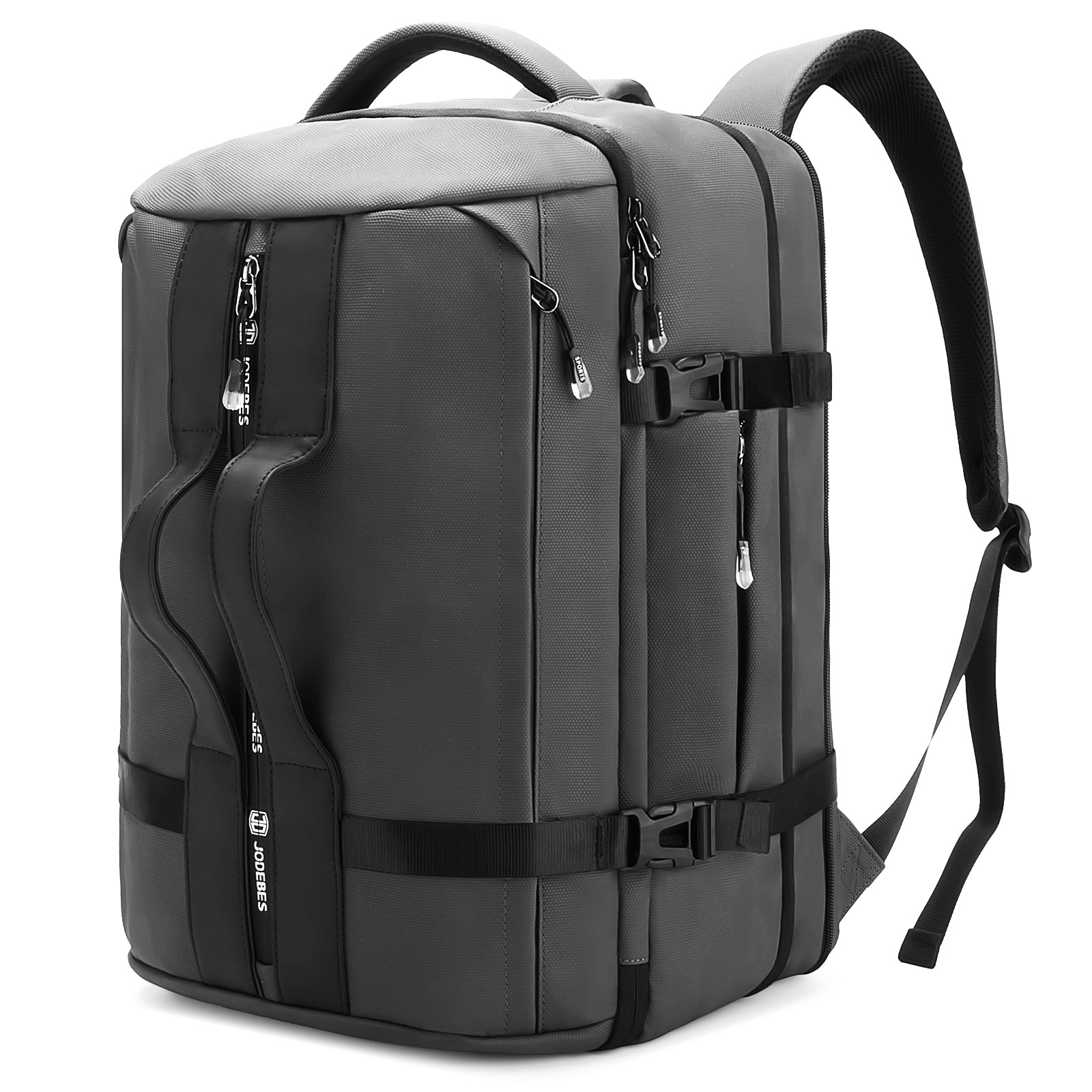 JODEBES 50L Carry on Travel Backpack for Men Women,Airline Approved Convertible Duffle Backpack Luggage Bag,TSA Overnight Bags,fits 17" Laptop