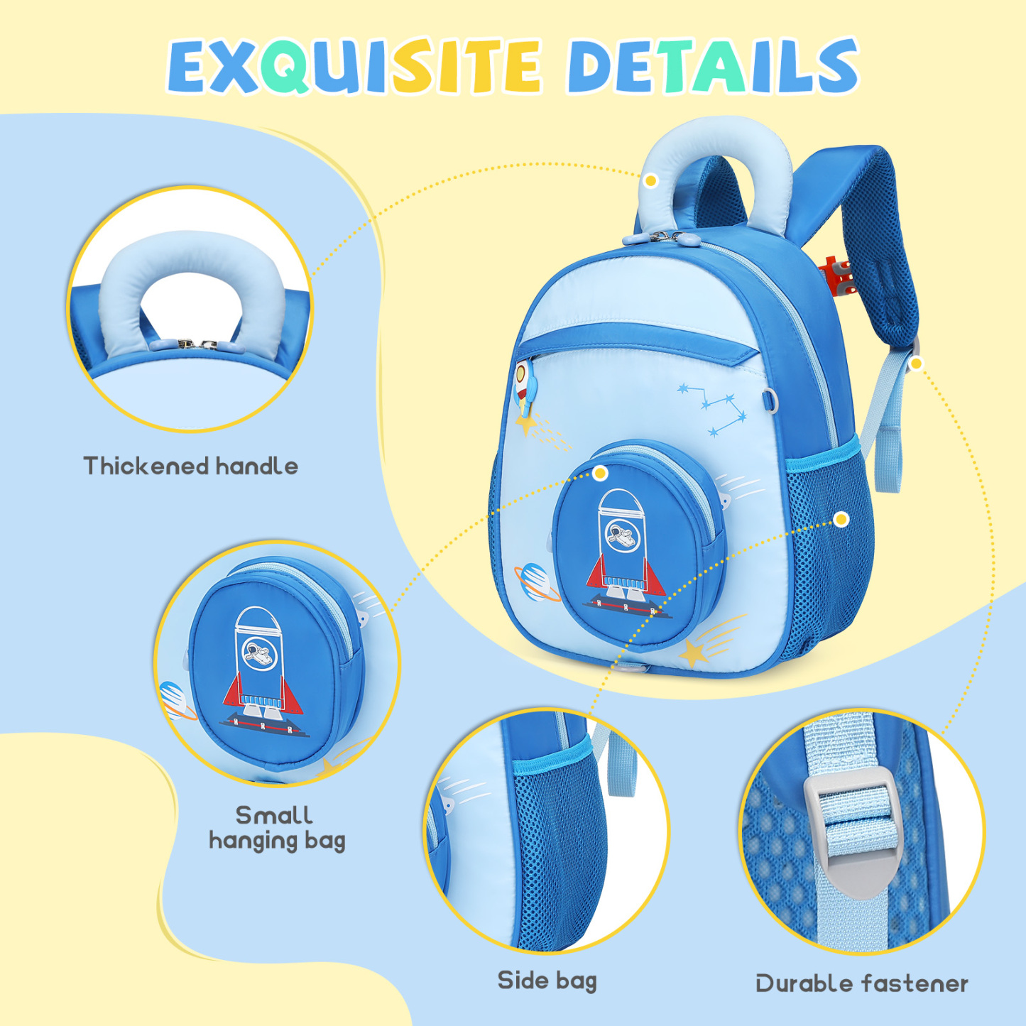 SUN EIGHT Cute & Durable Kids Backpacks for Aged 2-7 SE-90352