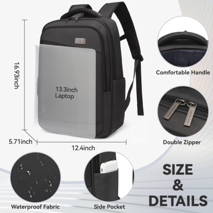 Aopusen Lightweight Backpack for Travel,Office,Daily Commute,17.3 Inch AP-20183