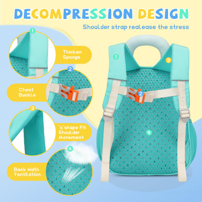 SUN EIGHT Cute & Durable Kids Backpacks for Aged 2-7 SE-90352
