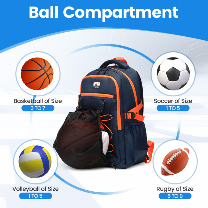 SUNEIGHT 2-in-1  ergonomic backpack for sport and school daily