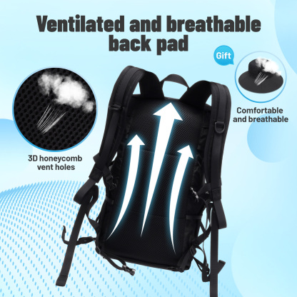 Lightweight Foldable Hiking Backpack, Packable Waterproof Travel Daypack with Chest Strap, Small Compact Backpack for Camping, Walking & Outdoor Adventure