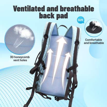 Lightweight Foldable Hiking Backpack, Packable Waterproof Travel Daypack with Chest Strap, Small Compact Backpack for Camping, Walking & Outdoor Adventure