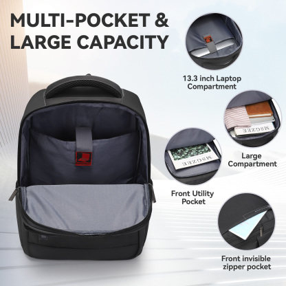 Aopusen Lightweight Backpack for Travel,Office,Daily Commute,17.3 Inch AP-20183