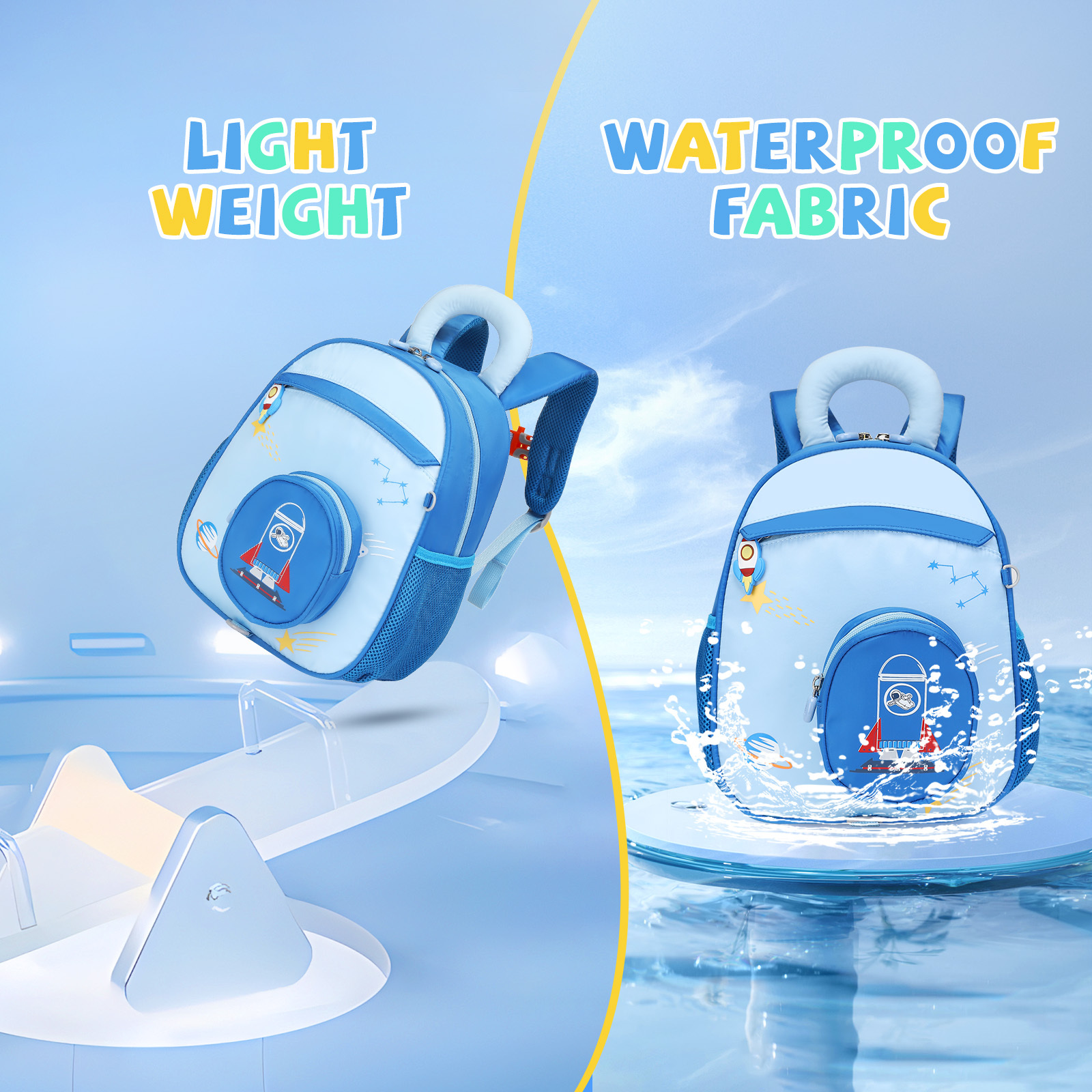 SUN EIGHT Cute & Durable Kids Backpacks for Aged 2-7 SE-90352