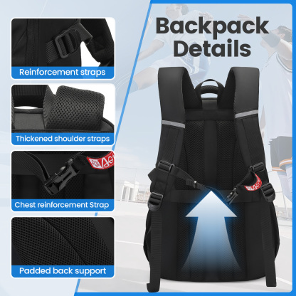 SUNEIGHT 2-in-1  ergonomic backpack for sport and school daily