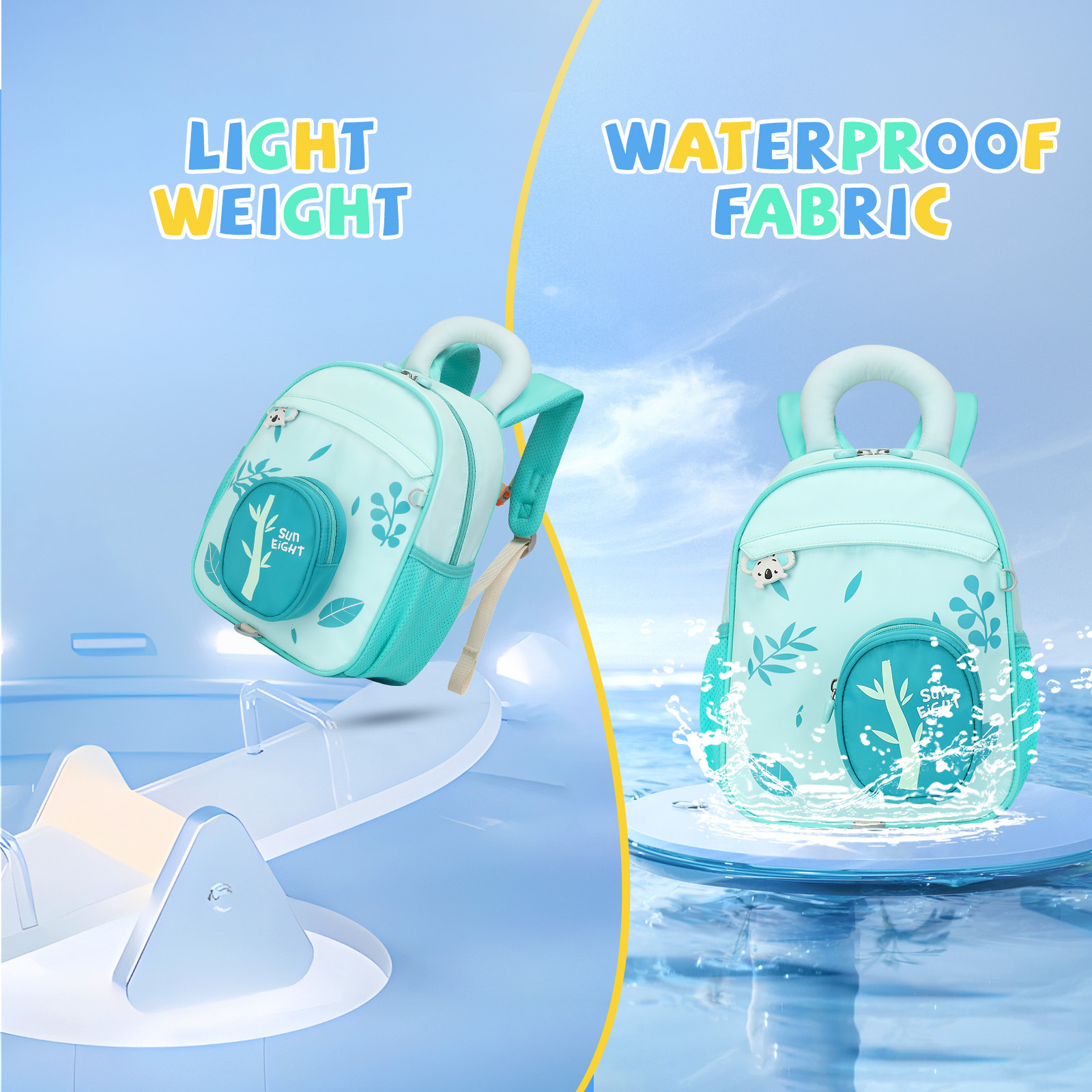 SUN EIGHT Cute & Durable Kids Backpacks for Aged 2-7 SE-90352