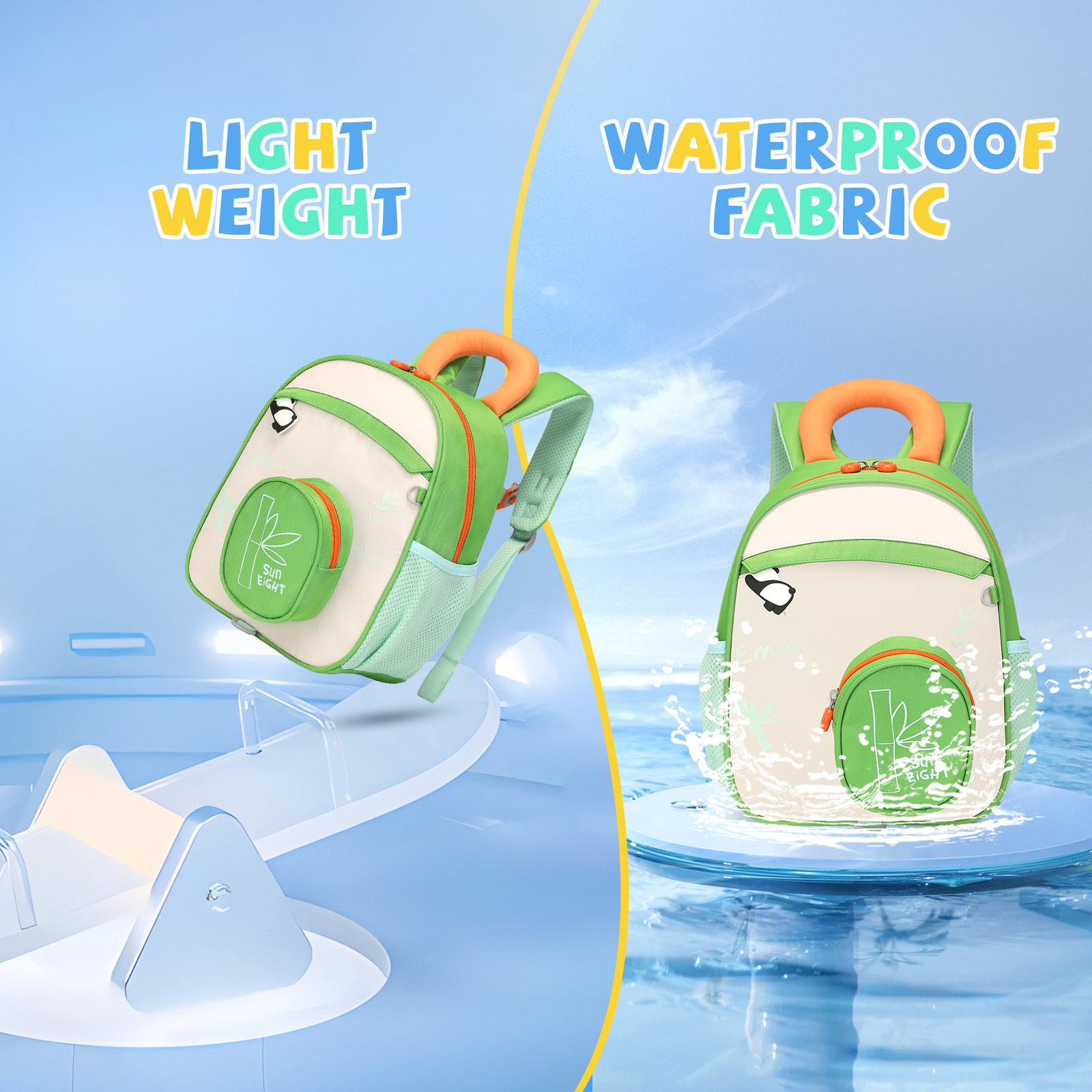 SUN EIGHT Cute & Durable Kids Backpacks for Aged 2-7 SE-90352