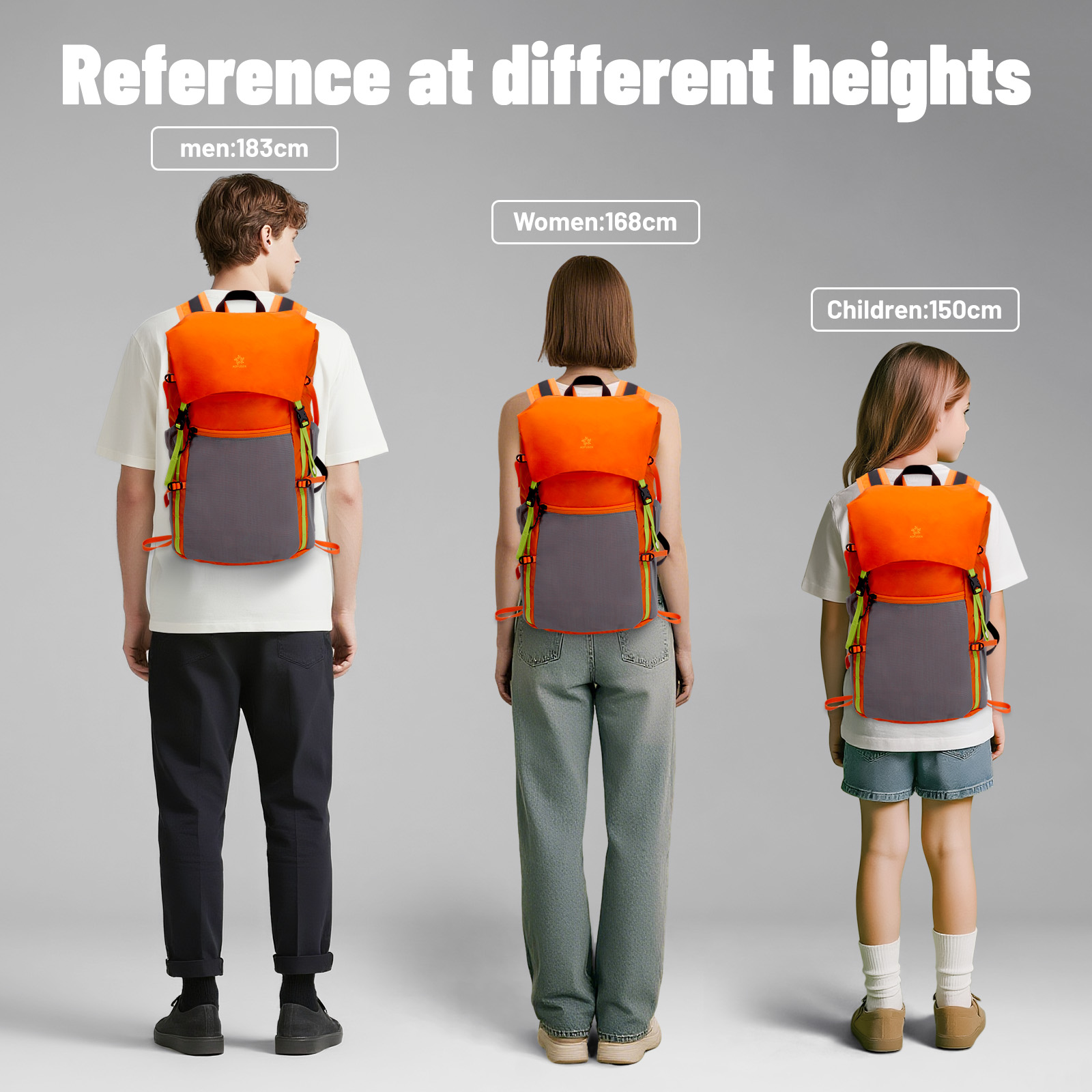 Lightweight Foldable Hiking Backpack, Packable Waterproof Travel Daypack with Chest Strap, Small Compact Backpack for Camping, Walking & Outdoor Adventure