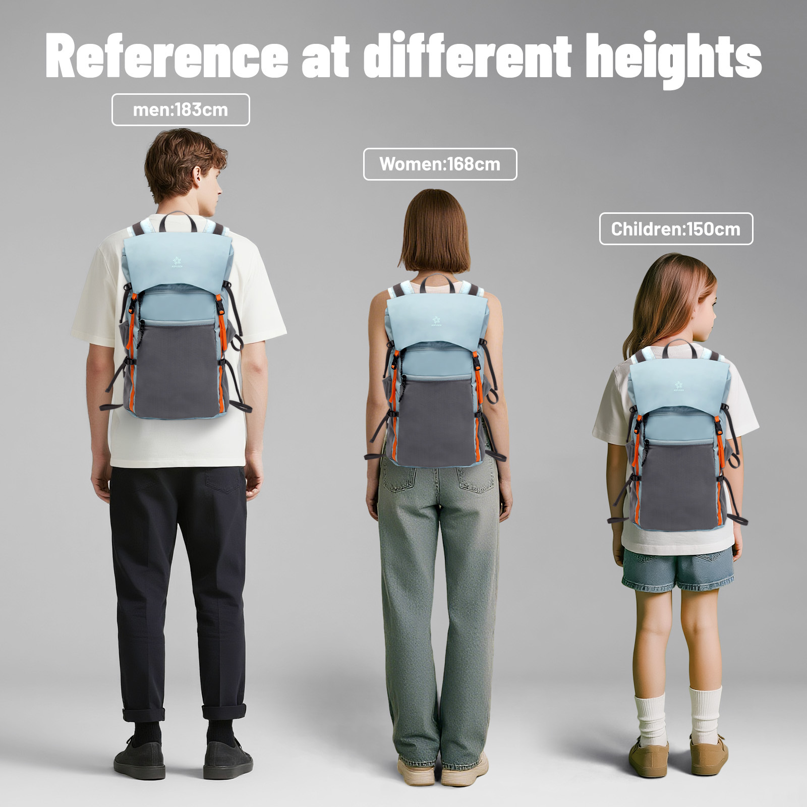 Lightweight Foldable Hiking Backpack, Packable Waterproof Travel Daypack with Chest Strap, Small Compact Backpack for Camping, Walking & Outdoor Adventure