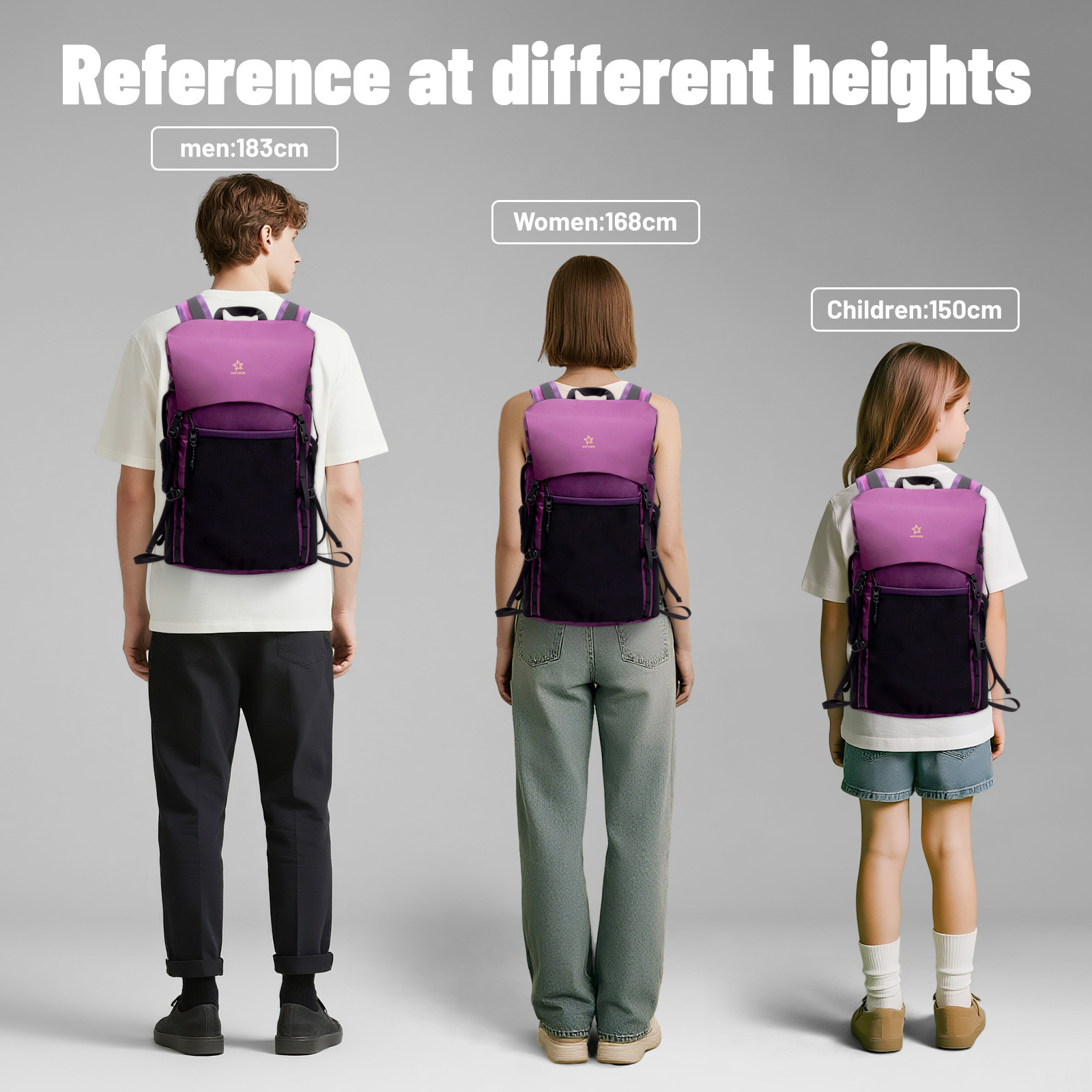 Lightweight Foldable Hiking Backpack, Packable Waterproof Travel Daypack with Chest Strap, Small Compact Backpack for Camping, Walking & Outdoor Adventure