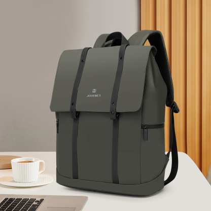 JODEBES Laptop Backpack,Business Anti Theft Slim Sturdy Laptops Backpack,Water Resistant Laptop Bag 15.6Inch 18L(Black)