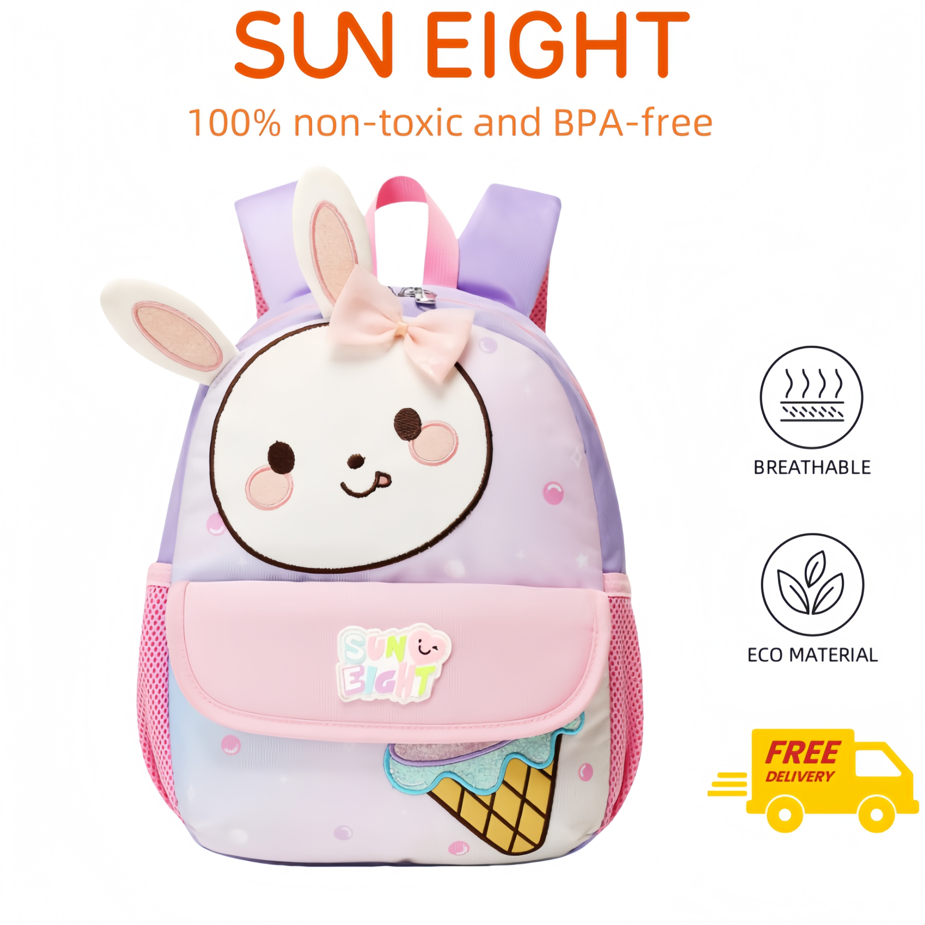 SUNEIGHT Cute & Durable Kids Backpack for Ages 2-6 SE-22031