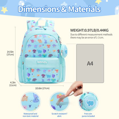 SUNEIGHT Kids backpack,Toddler Backpack for 1-5 Years