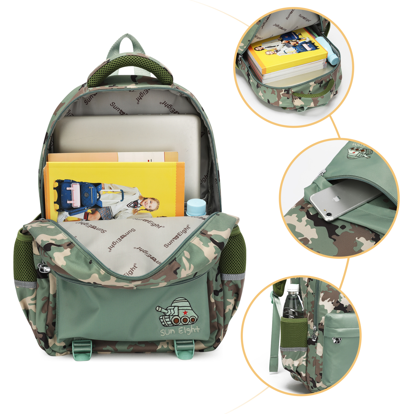 🌈SUN EIGHT Durable & Stylish Kids Backpacks for School, Travel & Adventure |🎒