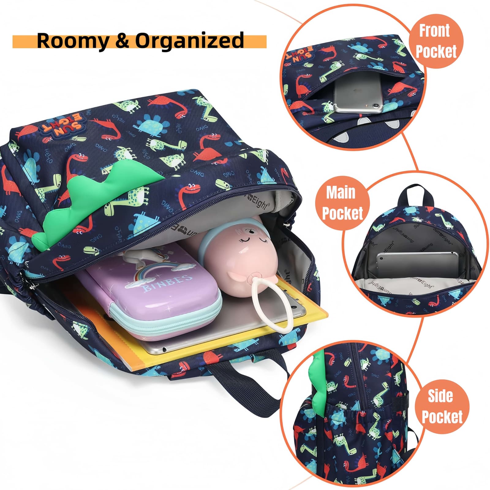 SUN EIGHT Healthy Toddler Schoolbag Perfect for Aged 2-6 SE-90074-DS