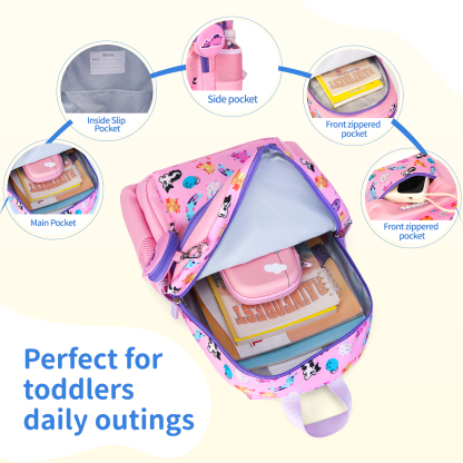 SUNEIGHT Kids backpack,Toddler Backpack for 1-5 Years